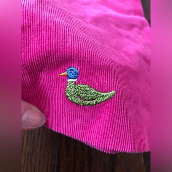 Lilly Pulitzer Girls 8 Pink Corduroy Duck Embroidered Pants w/Pockets - GUC! - Picture 3 of 12